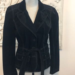 LOFT Black Corduroy Blazer
